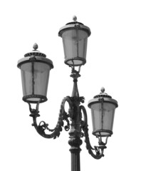 Fototapeta na wymiar Venetian lantern. B&W.