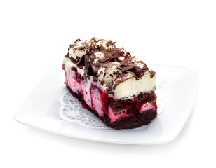 Chocolate Cheesecake with Strawberry