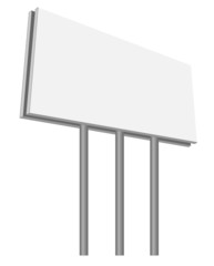 Obraz premium empty bilboard vector illustration