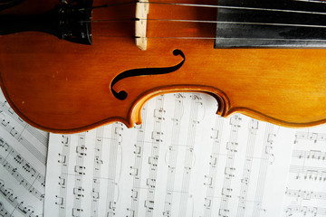 Fototapeta premium Tło muzyczne - instrumenty. Nakręcony w studio.