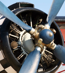 Propeller of old airplane