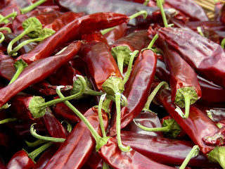 The crown jewel of Korean cuisine - hot red peppers.