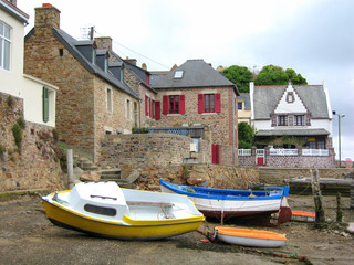 Fototapeta na wymiar petit Breton portu