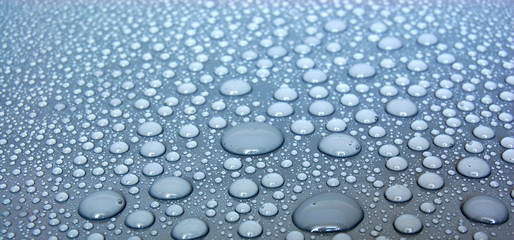 Gray Water Drops