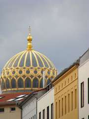 Fototapeta na wymiar Nowa Synagoga w Berlinie, Niemcy