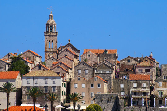 Korchula old city, Croatia.