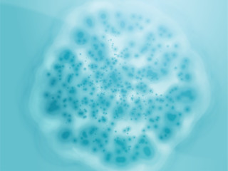 Obraz na płótnie Canvas Illustration of bacterial cell growth diseased cellular material