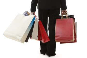 Carrying shopping bags