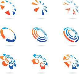 lots of icons and graphic design elements