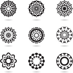 abstract icons and ornaments