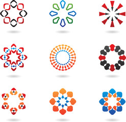 lots of icons and graphic design elements