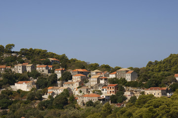 Fototapeta na wymiar Corsican buildings