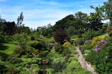 Fototapeta na wymiar Consall Hall Landscape Gardens