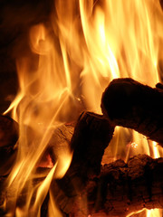 Flames or fire for background