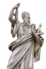 St. Paul Statue, Piazza del Popolo, Rome, Italy