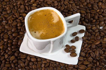 coffee and beans