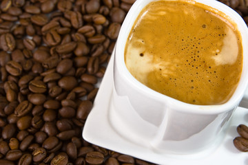coffee and beans