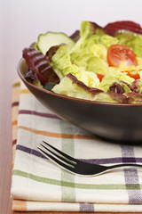 Mediterranean salad. Shallow depth of field