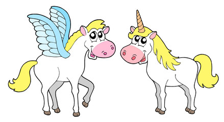 Pegasus and unicorn