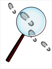 Magnifier with traces