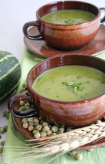 erbsensuppe mit spinat