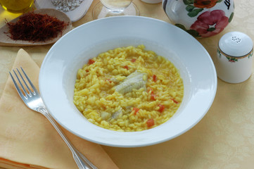 Risotto con sogliola e zafferano - Primi Emilia Romagna