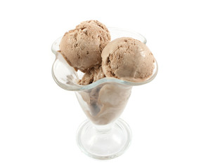 tasty ice cream isolated on white