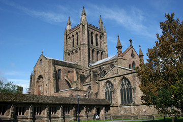 Fototapeta na wymiar Hereford cathedral