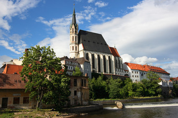 Fototapeta na wymiar Poślubić Vitus Kościół w Cesky Krumlov, Republika Czeska