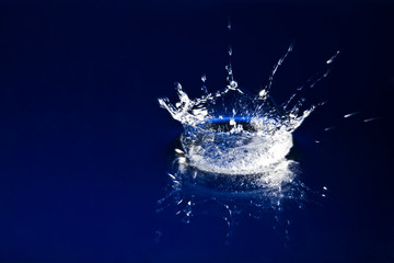 blue splash