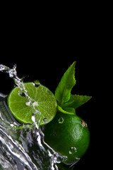 splashed limes