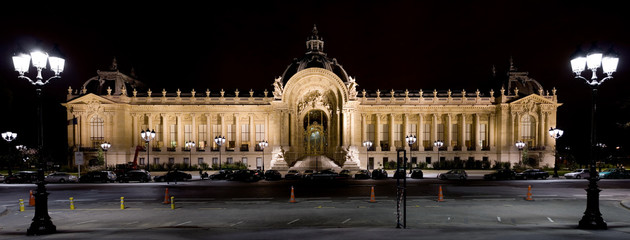 Petit Palais (Small Palace) in Paris at night