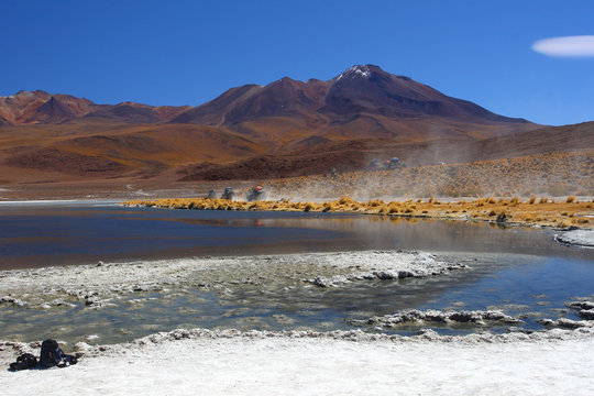 landscape, bolivia desert and mountain
