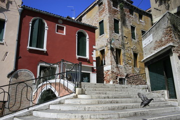 Fototapeta premium scène de rue à venise