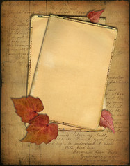 Grunge papers design in scrapbooking style