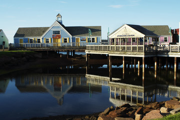Fototapeta premium spinnakers landing fishing village summerside Pei