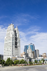 Fototapeta na wymiar Kansas City - wieżowce w centrum miasta