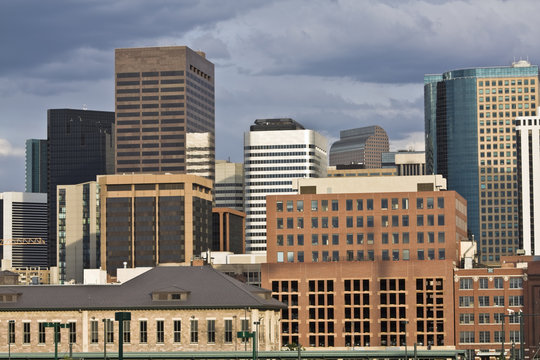 Skyscrapers in Denver, Colorado.