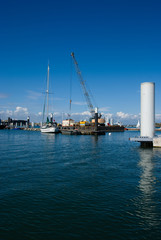 Crane in the docks