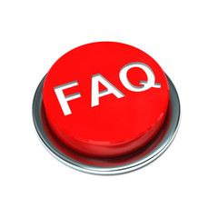 isolated 3d red faq button