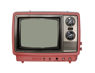 Vintage pink TV set