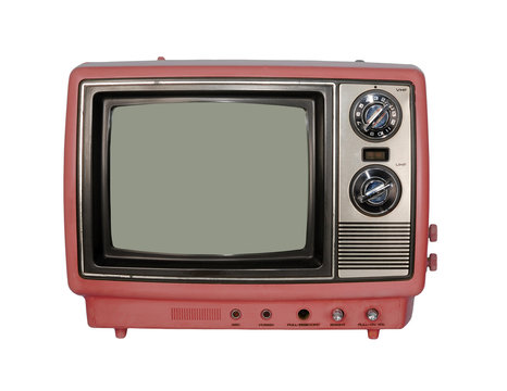 Vintage Pink TV Set