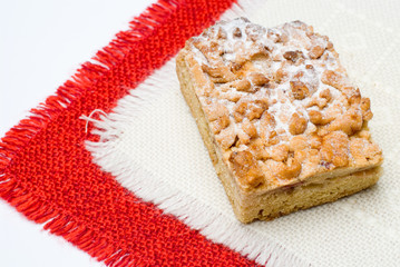 Cake on napkins