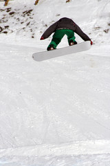 Snowboarder Air