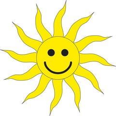 Smiley Sonne