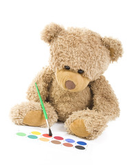 Bear and water colour