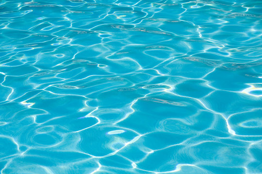 fond bleu de piscine