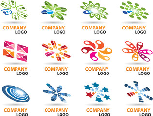 Logo Design Set. Easy To Edit Vector.