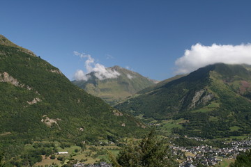 paysage dans les Pyrénées Luz
