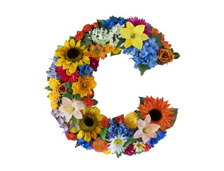Flower Alphabet - C